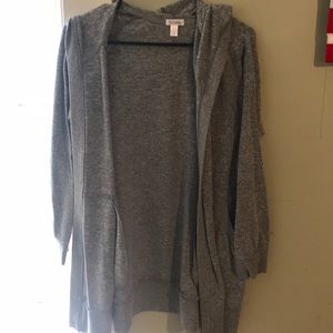 Cardigan . Gray color